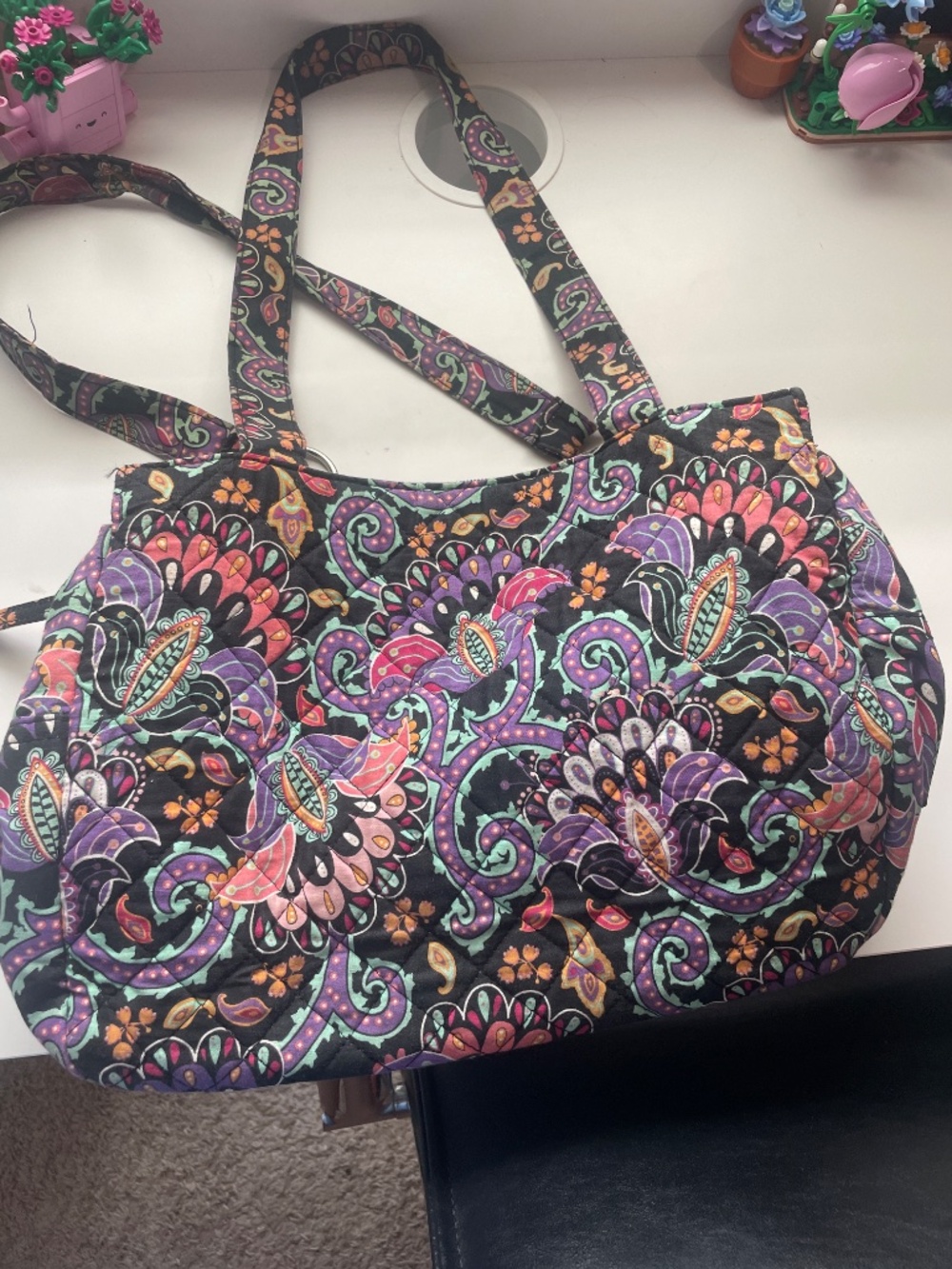 Waverly Inspirations Shoulder Bag Purse Floral - Picture 3 of 5